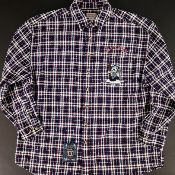 mickey mouse flannel shirt